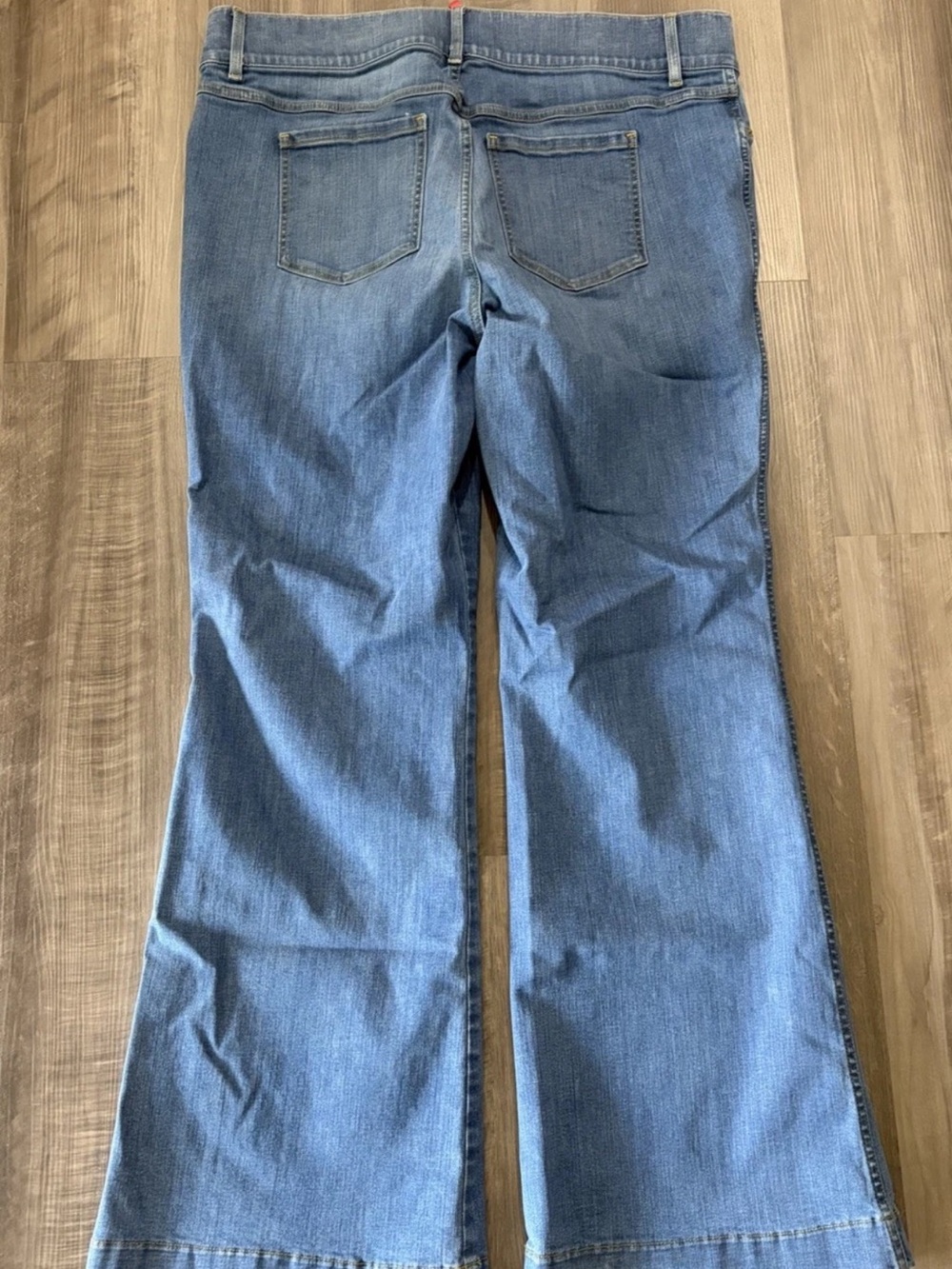 SPANX Medium Blue Flare leg Jeans Tall